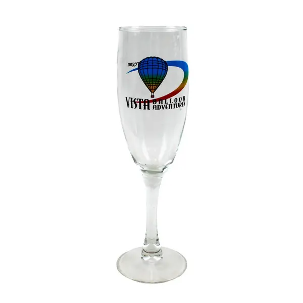 Set of 3 Vista Balloon Adventures Stemmed Champagne Flutes 8" Tall