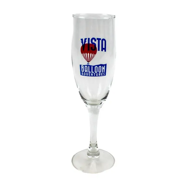 Set of 3 Vista Balloon Adventures Stemmed Champagne Flutes 8" Tall