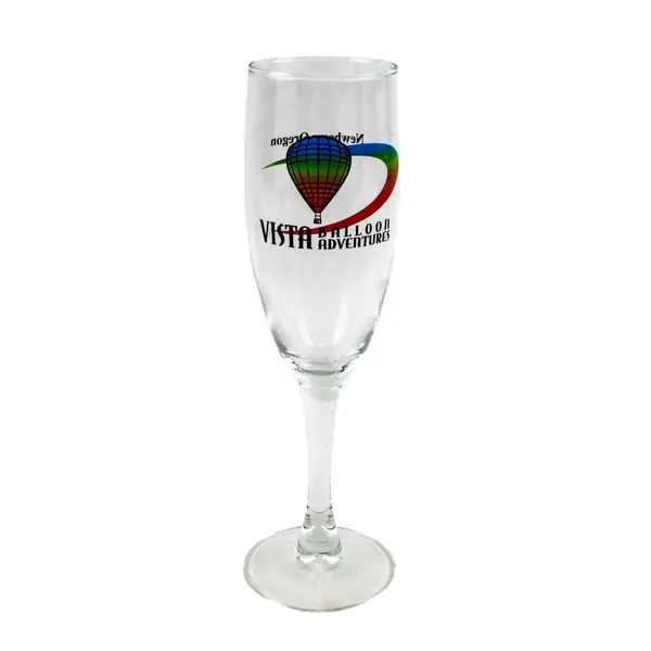 Set of 3 Vista Balloon Adventures Stemmed Champagne Flutes 8" Tall