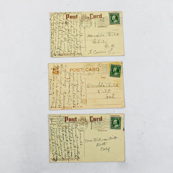 Lot of 3 Antique 1911-12 Ashland Oregon Park Litho Postcards Pacific Novelty Co.