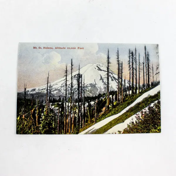 Lot of 3 1903-1907 Washington Mt St Helens Mt Rainier Topo Postcards