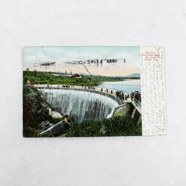 Lot Of 2 1907 Dam Postcards Sweetwater Calif Rogue River Oregon Hilts Postmark