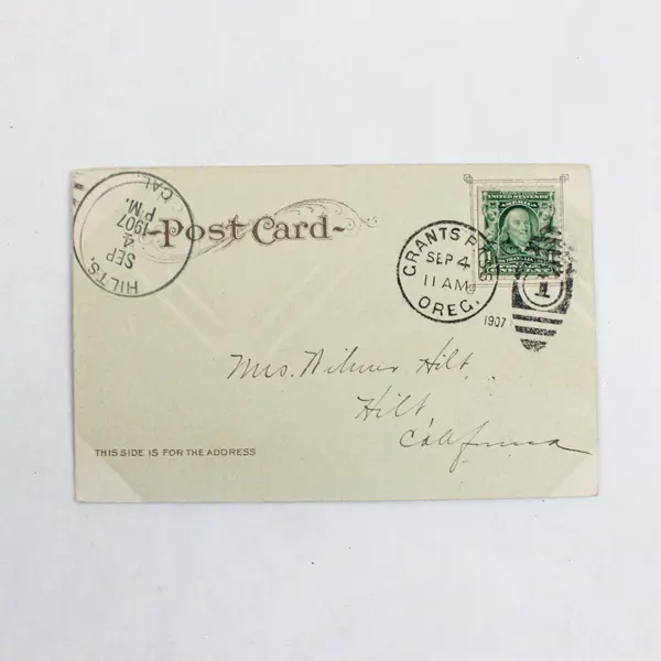 Lot Of 2 1907 Dam Postcards Sweetwater Calif Rogue River Oregon Hilts Postmark