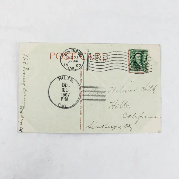 Lot Of 2 1907 Dam Postcards Sweetwater Calif Rogue River Oregon Hilts Postmark