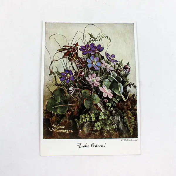 Lot Of 3 Vintage 1960s German Easter Greeting Postcards 