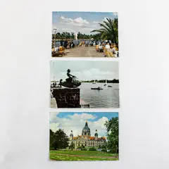 Lot of 3 VTG 1950s Hanover Germany Color Postcards