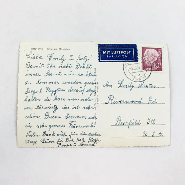 Lot of 3 VTG 1950s Hanover Germany Color Postcards