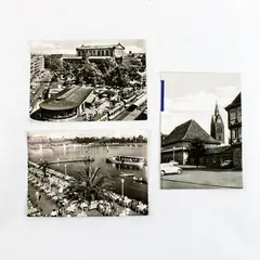 Lot of 3 Vintage 1950s Hanover Germany Real Photo Postcards
