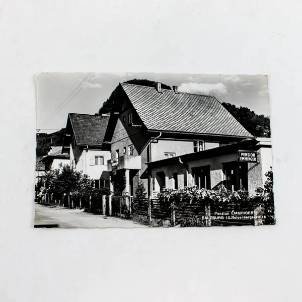 VTG 1960 Pension Emminger Guest House Salzburg Austria RPPC Postcard