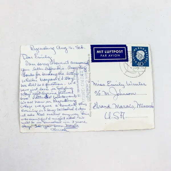 VTG 1960 Pension Emminger Guest House Salzburg Austria RPPC Postcard