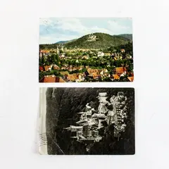 Lot of 2 1960s Wernigerode Castle Postcards East Germany