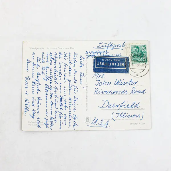 Lot of 2 1960s Wernigerode Castle Postcards East Germany