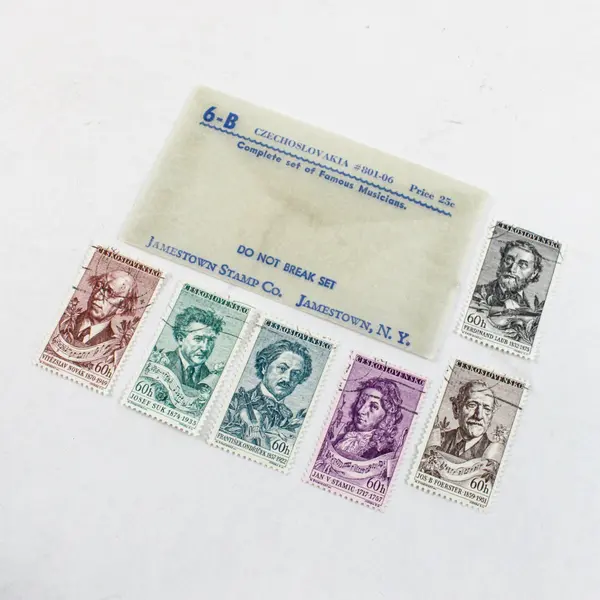 Set Of 6 Czechoslovakia 1957 Composer Stamps SC #801-06 Used