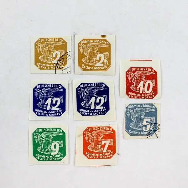 Lot of 8 Germany Bohemia & Moravia 1943 Stamps Mixed MNH Used