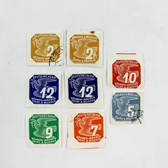 Lot of 8 Germany Bohemia & Moravia 1943 Stamps Mixed MNH Used