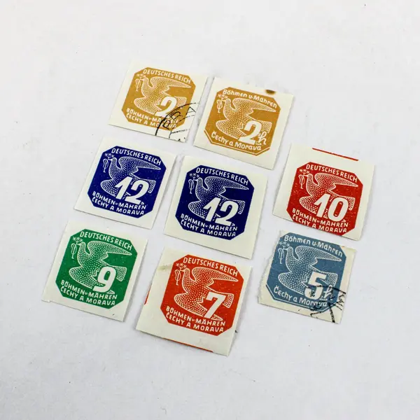 Lot of 8 Germany Bohemia & Moravia 1943 Stamps Mixed MNH Used