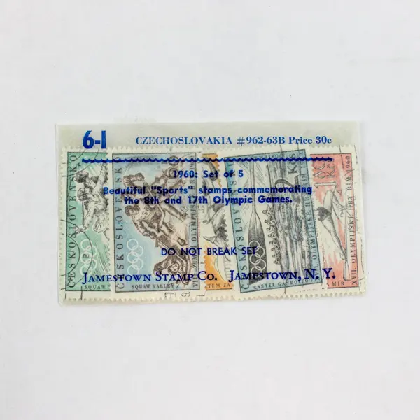 Set Of 5 Czechoslovakia 1960 Olympic Sports SC #962-63B Used