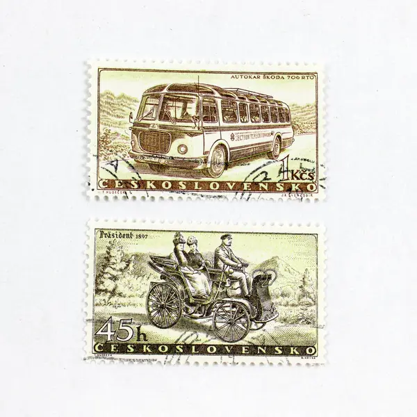 Set Of 6 Czechoslovakia 1958 Automobile Stamps SC #B90-95 Used