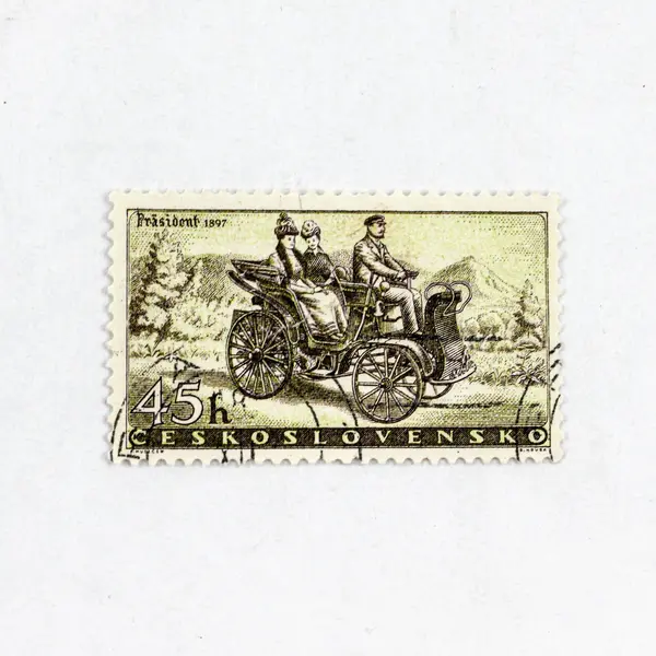 Set Of 5 Czechoslovakia 1958 Automobile Stamps SC #B90-94 Used