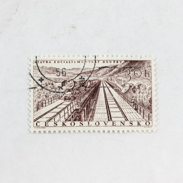 Lot Of 4 Czechoslovakia 1955 Infrastructure Stamps SC #727-30 Used