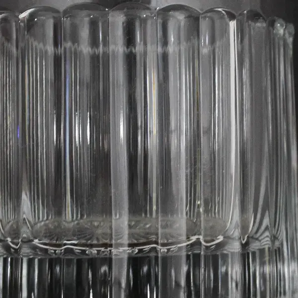 Vintage Heisey Narrow Flute Clear Glass Creamer Raised Rim