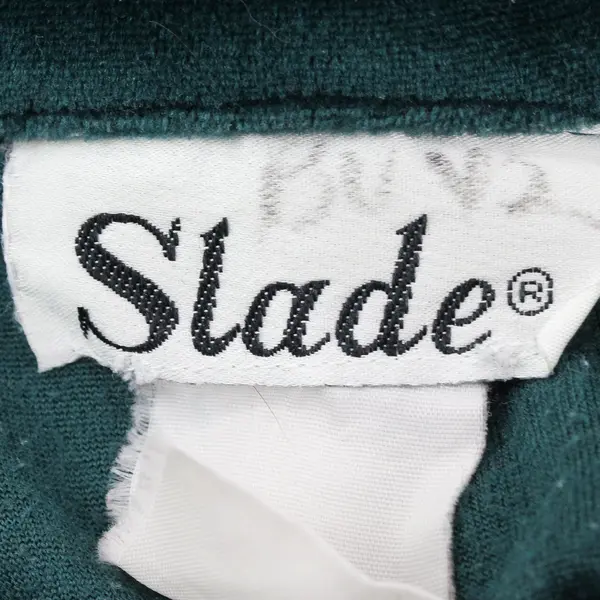 Vintage Slade Women's Forest Green Velour Track Jacket XL