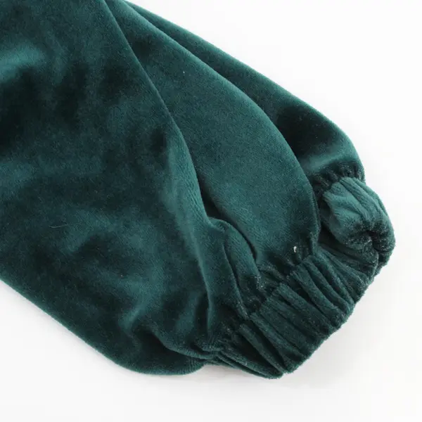 Vintage Slade Women's Forest Green Velour Track Jacket XL