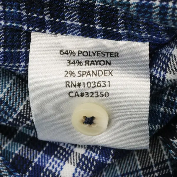 Simms Men's Medium Blue Plaid Snap Button Long Sleeve Shirt
