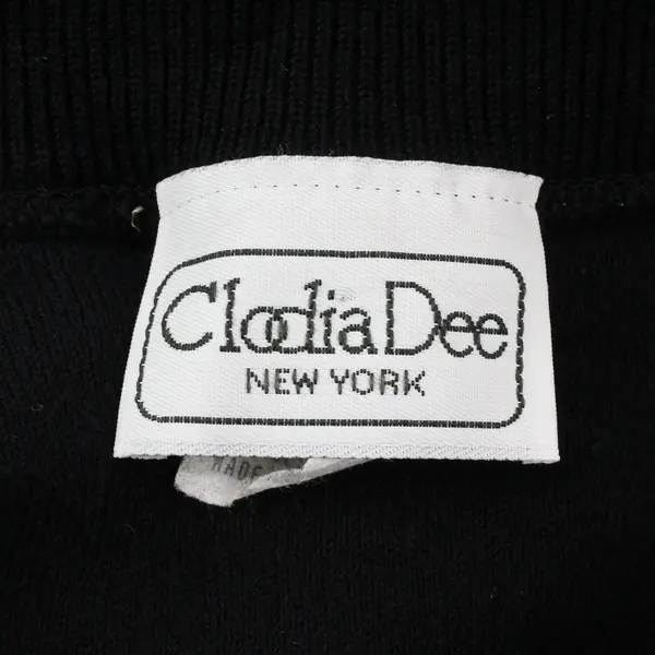 Vintage Clodia Dee Women's XL Black V-Neck Gold Beaded Sweater