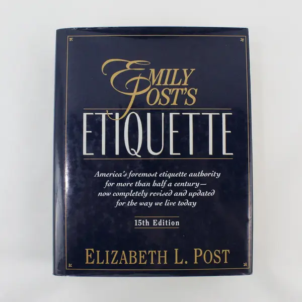 Vintage Emily Post’s Etiquette Elizabeth L Post 1992 15th Edition Hardcover DJ