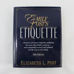 Vintage Emily Post’s Etiquette Elizabeth L Post 1992 15th Edition Hardcover DJ