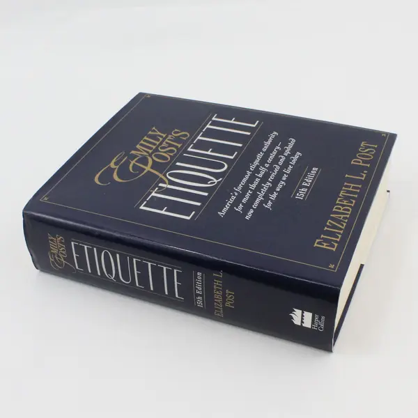 Vintage Emily Post’s Etiquette Elizabeth L Post 1992 15th Edition Hardcover DJ