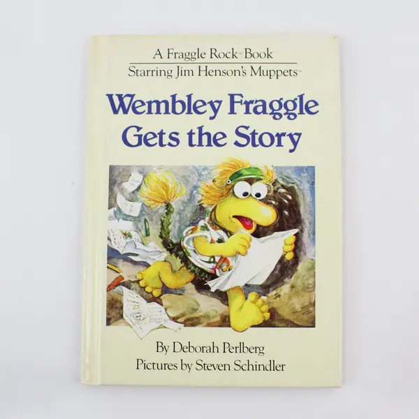 VTG Fraggle Rock Book Wembley Fraggle Gets the Story Deborah Perlberg 1984 HC