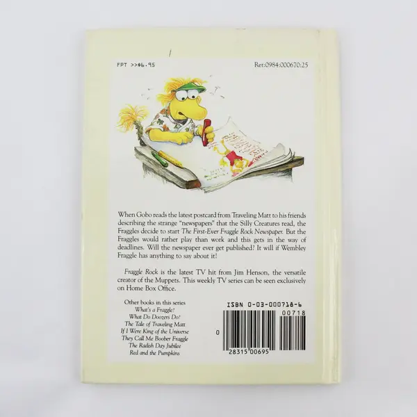 VTG Fraggle Rock Book Wembley Fraggle Gets the Story Deborah Perlberg 1984 HC