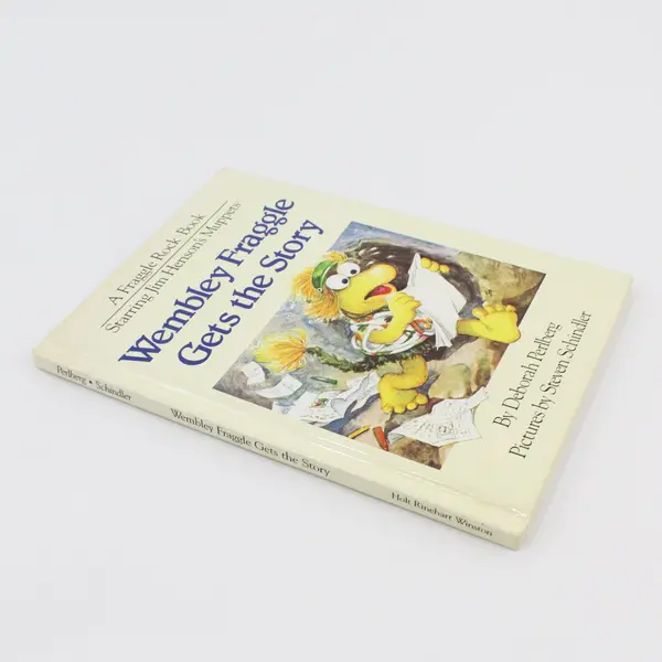 VTG Fraggle Rock Book Wembley Fraggle Gets the Story Deborah Perlberg 1984 HC
