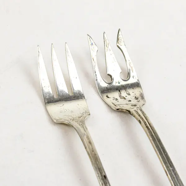 Lot of 8 Cocktail Forks Appetizer Dessert Serving Flatware
