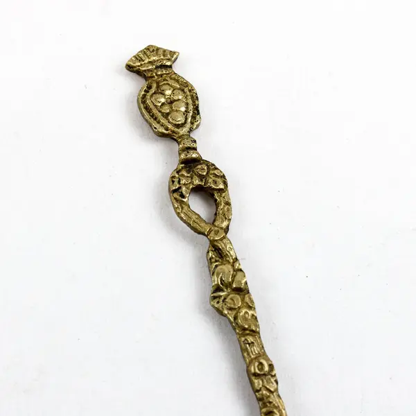Vintage Italian Silver-Plated Sugar Shell Spoon Scalloped Ornate