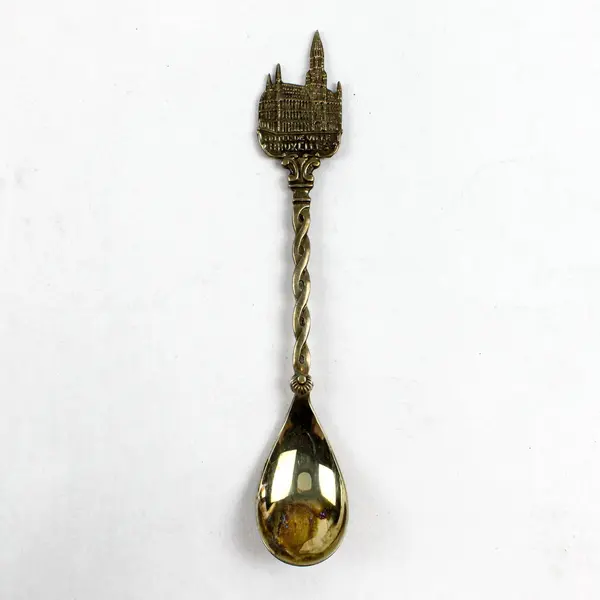 Lot of 3 Silver-Plated Souvenir Spoons Collectible Display