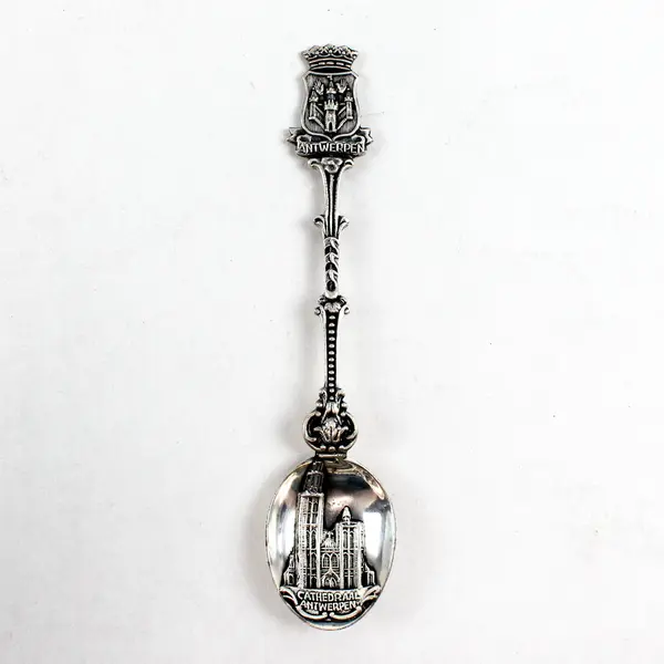 Lot of 3 Silver-Plated Souvenir Spoons Collectible Display