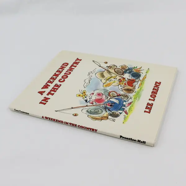 Vintage A Weekend in the Country by Lee Lorenz 1985 Hardcover Dust Jacket Good