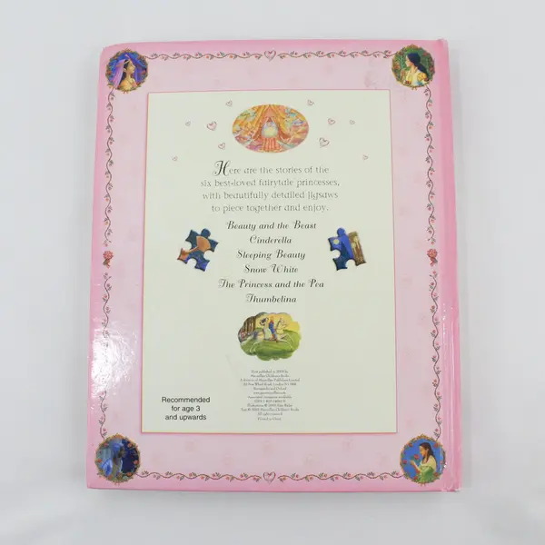 VTG My Fairytale Princess Jigsaw Book Sian Bailey Six 24-Piece Puzzles 2005 HC