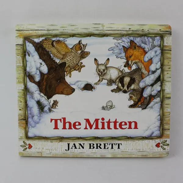 The Mitten 2014 Board Book A Ukrainian Folktale Adapted & Illustrated Jan Brett 