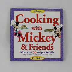 VTG Disney's Cooking with Mickey & Friends Pat Baird 30 Plus Kid Recipes 1998 PB