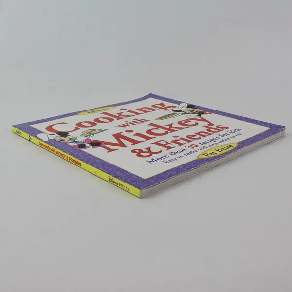 VTG Disney's Cooking with Mickey & Friends Pat Baird 30 Plus Kid Recipes 1998 PB