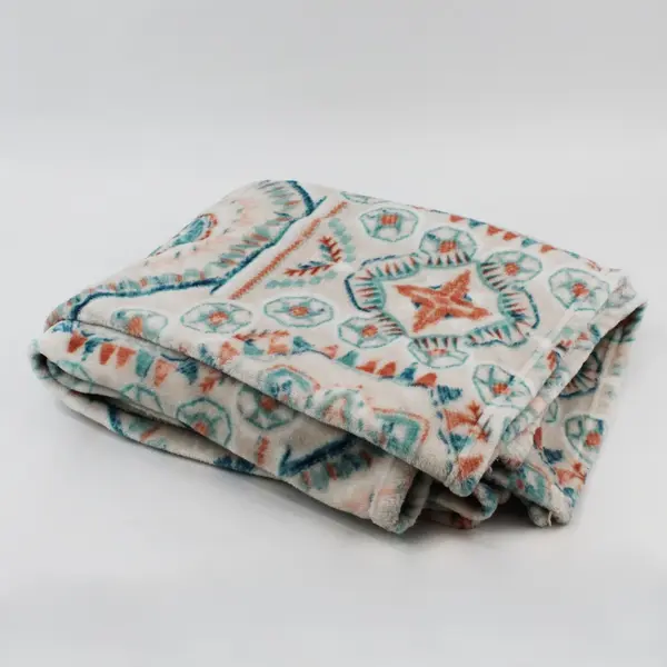 Dream Suite Multicolor Mandala Fuzzy Throw Blanket 50x60