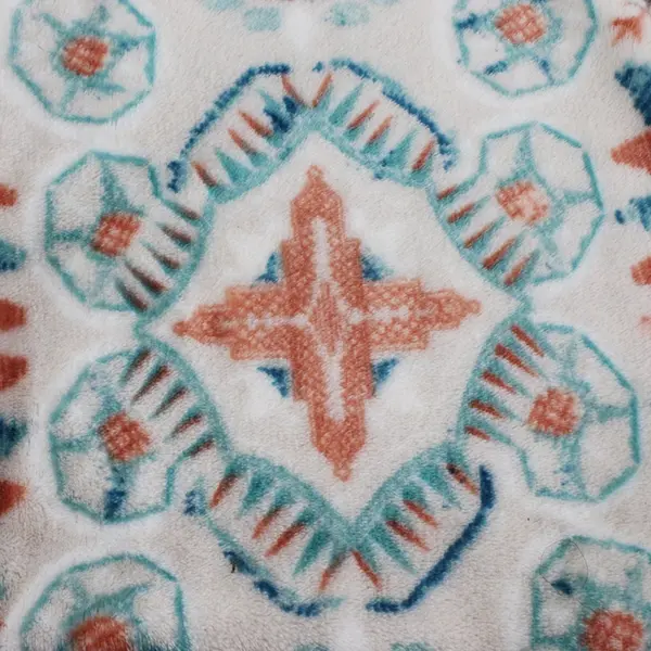 Dream Suite Multicolor Mandala Fuzzy Throw Blanket 50x60