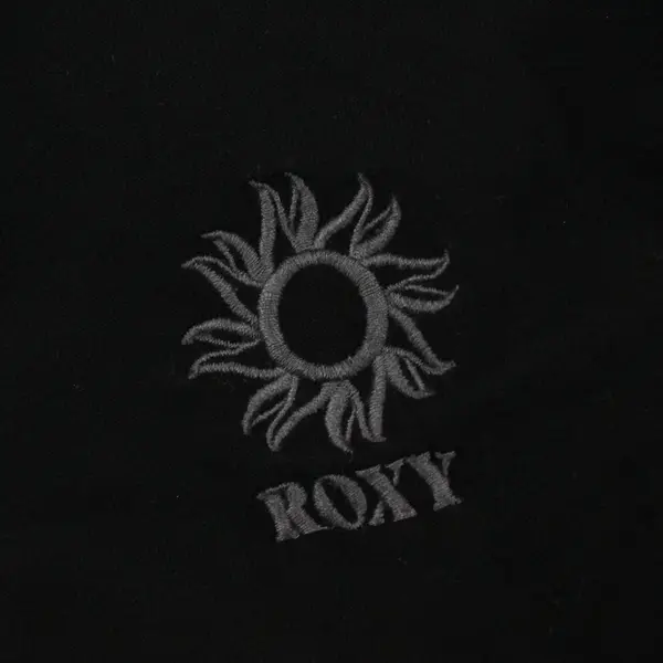 Roxy Women's Large Black Long Sleeve Shirt with Embroidered Logo