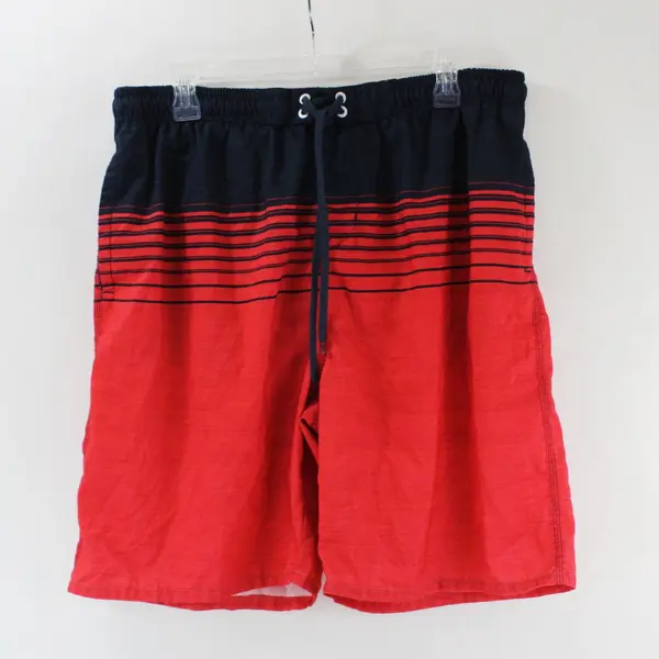 Burnside Men's XL Navy Red Swim Trunks