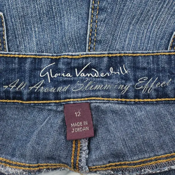 Gloria Vanderbilt Jessa Women's Denim Shorts Size 12 Medium Wash