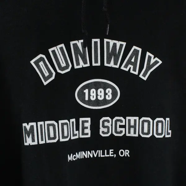 Gildan Duniway Middle School Hoodie Black Adult Large Pullover